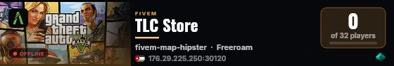 TLC Store live status badge