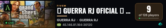 🌴 GUERRA RJ OFICIAL 🌴 |  🚀🚀 A NOVA E MELHOR TEMA RJ 🚀🚀 live status badge