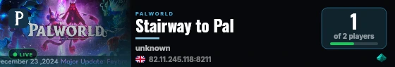 Stairway to Pal live status badge