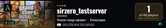sirzero_testserver live status badge
