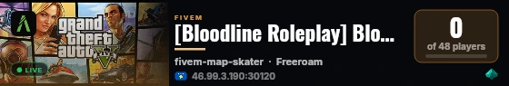 [Bloodline Roleplay] Bloodline Roleplay live status badge