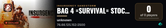BAG 4 =SURVIVAL= STOCK + CUSTOM MAPS HOTPOTATO + MED live status badge