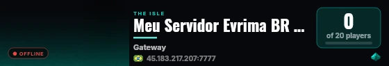 Meu Servidor Evrima BR LOCAL live status badge