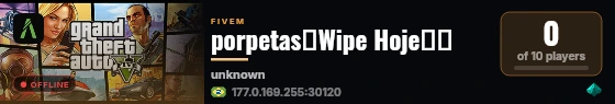 porpetas⌠Wipe Hoje⌡🦊 live status badge