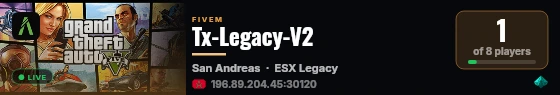 Tx-Legacy-V2 live status badge
