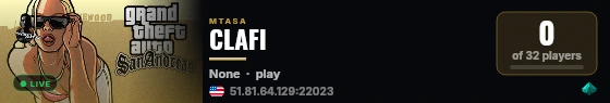 CLAFI live status badge