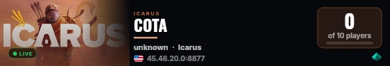 COTA live status badge