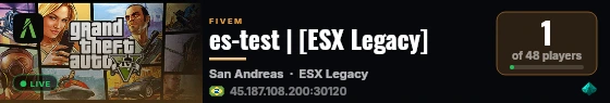 es-test | [ESX Legacy] live status badge