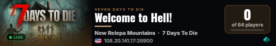 Welcome to Hell! live status badge