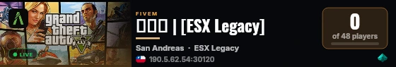 𝐒𝐑𝐏 | [ESX Legacy] live status badge