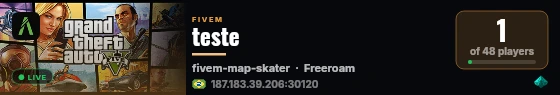 teste live status badge
