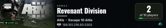 Revenant Division live status badge