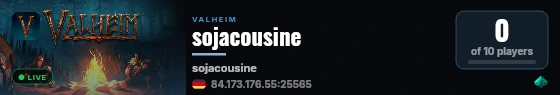 sojacousine live status badge