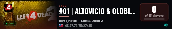 #01 | ALTOVICIO & OLDBLOOD | Server 1 [NA] live status badge