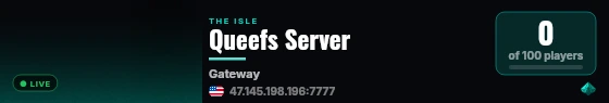 IsleServer live status badge