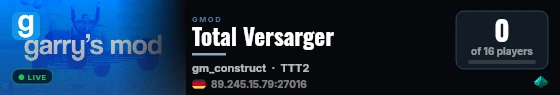 Total Versarger live status badge