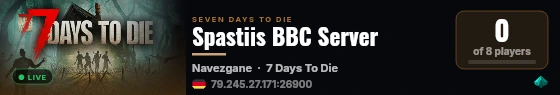 Spastiis BBC Server live status badge