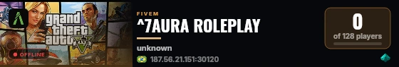 ^7AURA ROLEPLAY live status badge