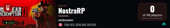 NostraRP live status badge
