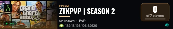 ZTKPVP | SEASON 2 live status badge