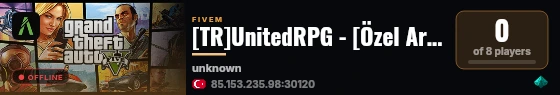 [TR]UnitedRPG - [Özel Araç/Haritalar/Gang] HIGH FPS/LOW MS live status badge