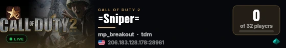 =Sniper= live status badge