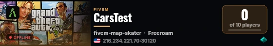 CarsTest live status badge