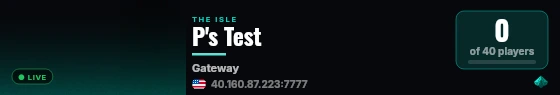 P's Test live status badge