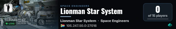 Lionman Star System live status badge