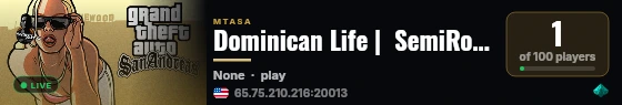 Dominican Life |  SemiRol |  Gangs Gratis live status badge