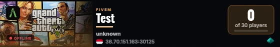 Test live status badge