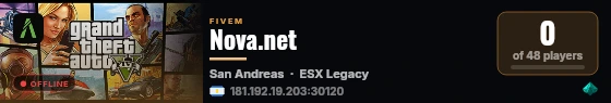 Nova.net live status badge