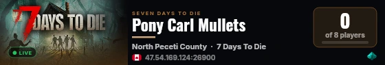 Pony Carl Mullets live status badge