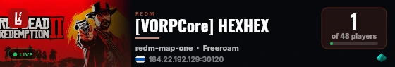 [VORPCore] HEXHEX live status badge