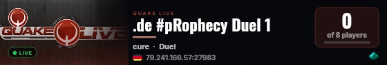 .de #pRophecy Duel 1 live status badge