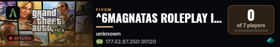 ^6MAGNATAS ROLEPLAY INAUGUROU AGORA 21-03🌈 live status badge