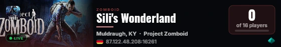 Sili's Wonderland live status badge
