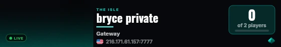 bryce private live status badge