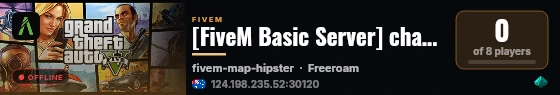 [FiveM Basic Server] change-me live status badge