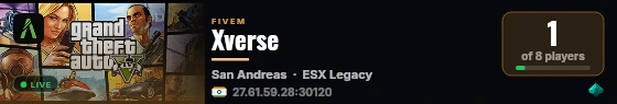 Xverse live status badge