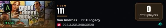 111 live status badge