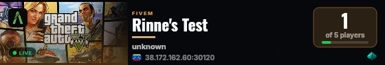 Rinne's Test live status badge