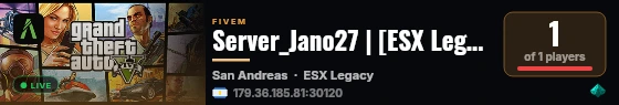 Server_Jano27 | [ESX Legacy] live status badge