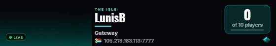 LunisB live status badge
