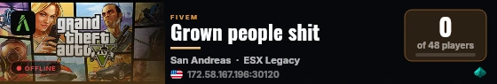 Grown people shit live status badge