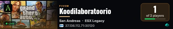 Koodilaboratoorio live status badge
