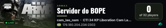 Servidor do BOPE live status badge