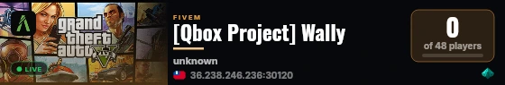 [Qbox Project] Wally live status badge
