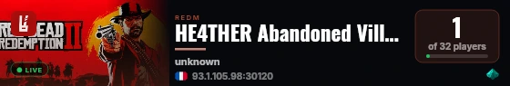 HE4THER Abandoned Village live status badge