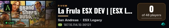 La Frula ESX DEV | [ESX Legacy] live status badge